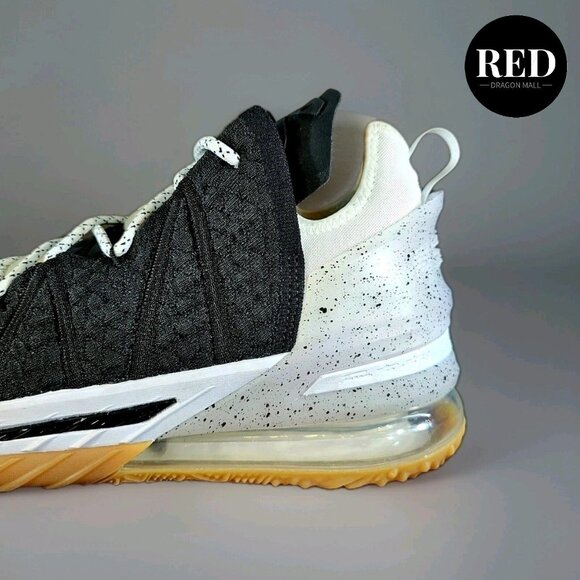 Nike LeBron XVIII 18 Gum Sole White Black CQ9283-007 - Men\'s Size 9.5 main image 4